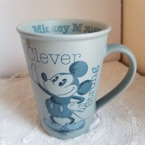 Mickey Mouse Coffee Mug Cup Clever Strong Smart Brave Walt Disney World 10 oz
